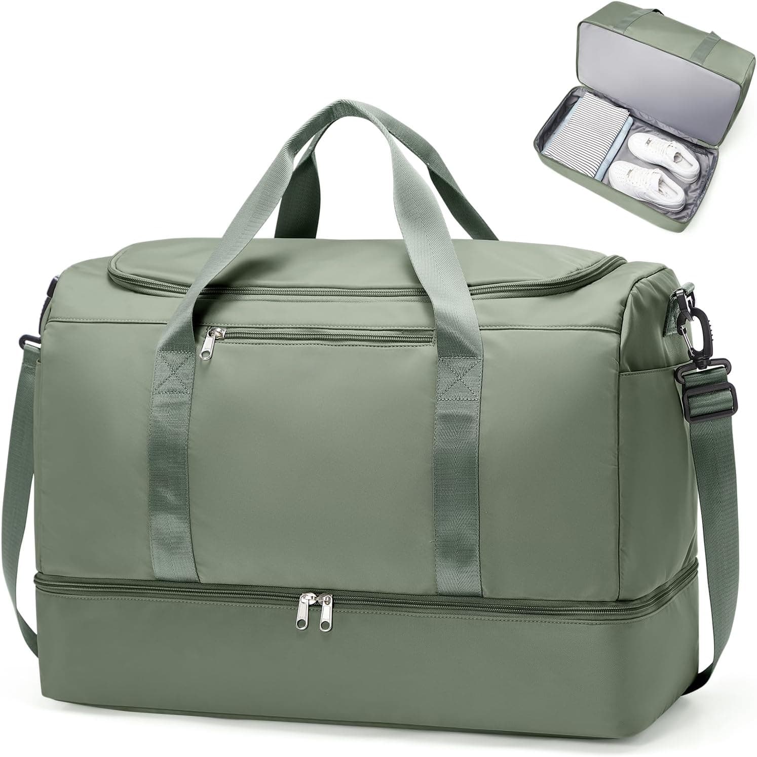Extra Large Travel Duffle with Shoe Compartment, product photograph from the listing